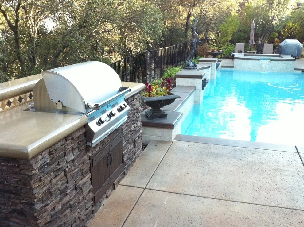 Rocklin BBQ, Raised Planters and Arbor by Professional Image Landscaping - Photo 3