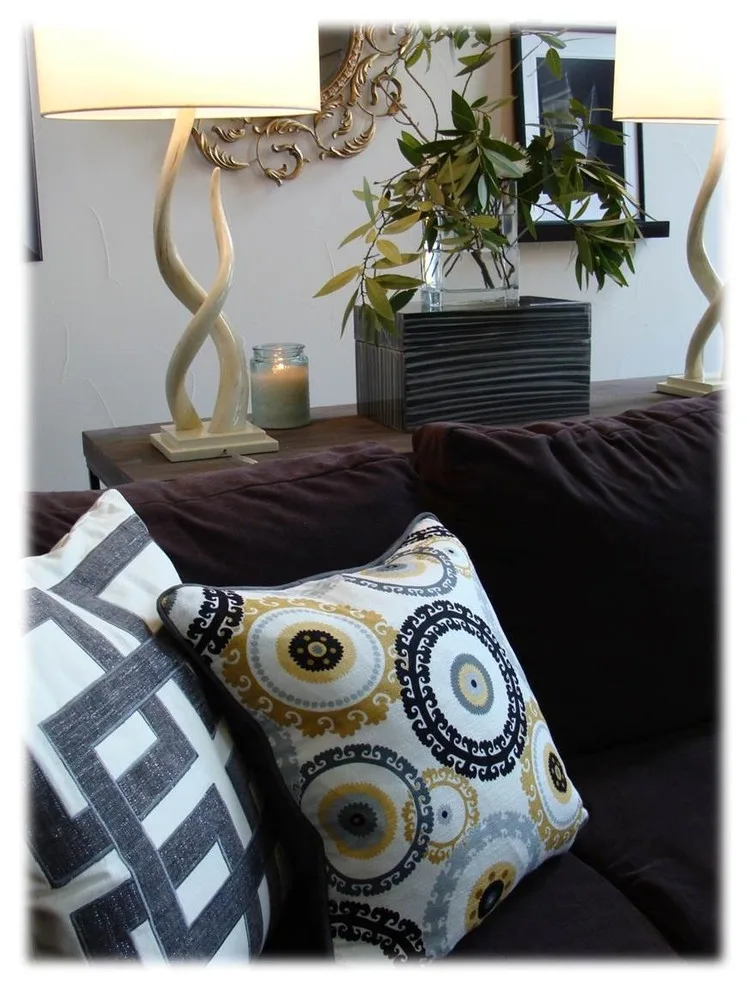 Yellow, gray, and peacock accents by Ruthie Staalsen Interiors - Photo 7