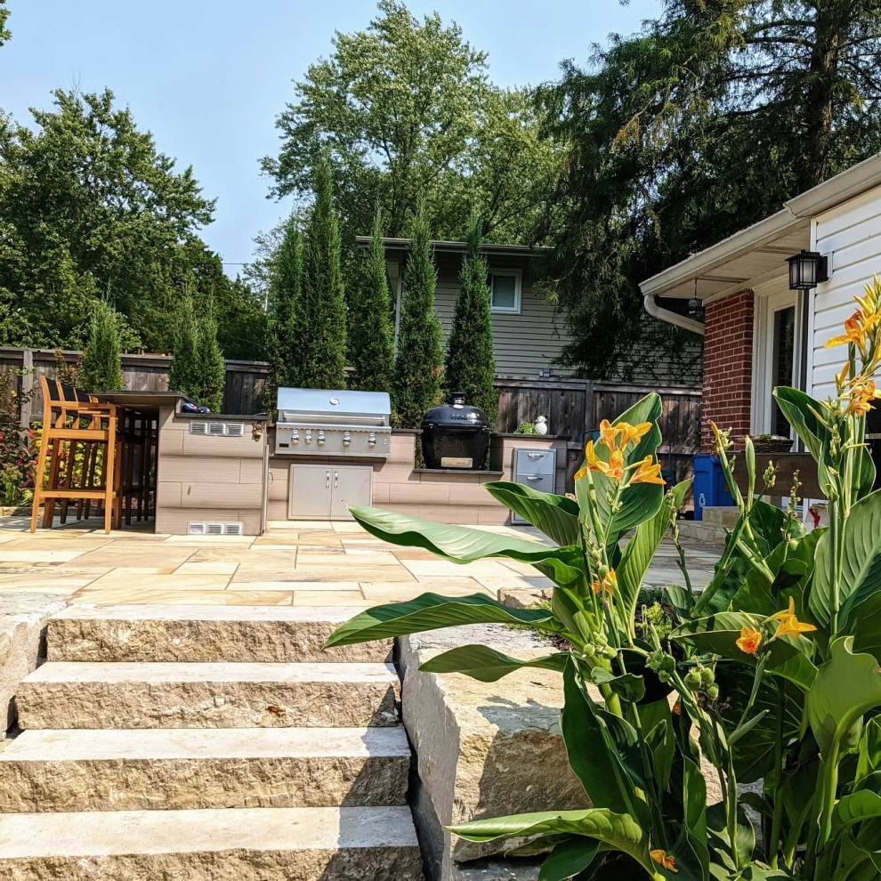 Outdoor Kitchen & Pool Patio by Quiet Village Landscaping - Photo 2