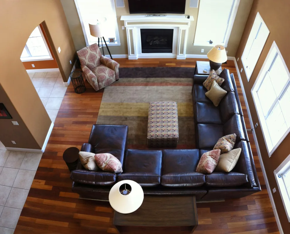 Vibrantly-Hued Transitional Living Space by Pretty Neat - Photo 2