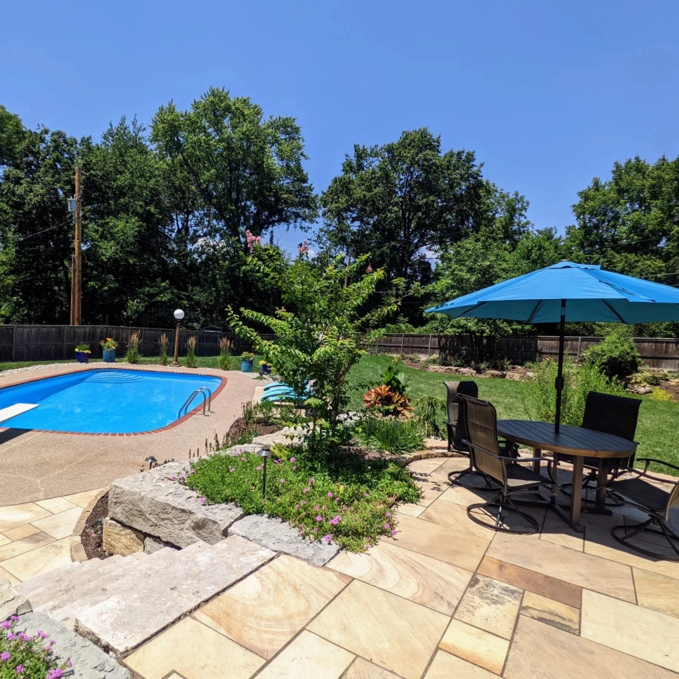 Outdoor Kitchen & Pool Patio by Quiet Village Landscaping - Photo 4