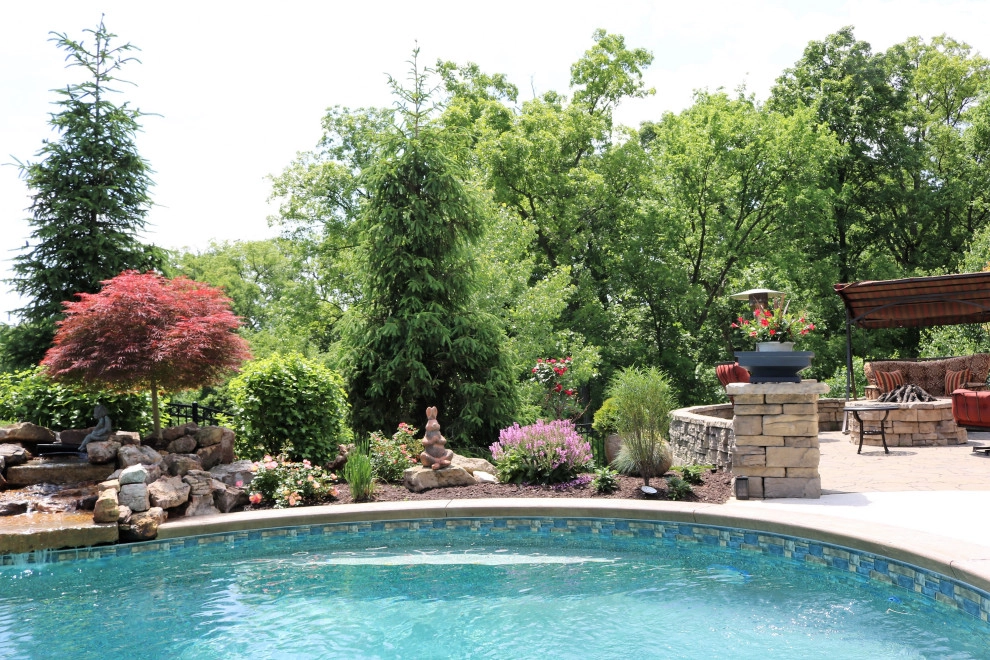 Outdoor Oasis Poolscape in St. Louis by Quiet Village Landscaping - Photo 6