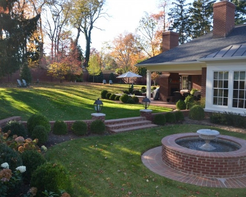 Brick Water Feature with Landscaping by R W Thompson Landscaping - Photo 4
