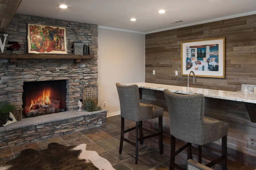 Hixson Rustic Basement by Maxwell House Interiors Virginia Warren - Photo 3
