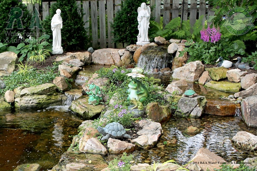 Kalamazoo Water Feature - Pond with Waterfall by R&A Landscaping - Photo 4
