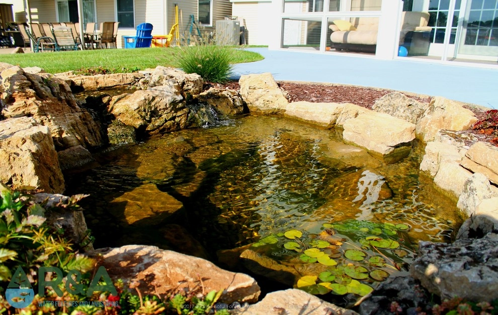 Eagle Lake Pond Installation Mattawan MI by R&A Landscaping - Photo 17
