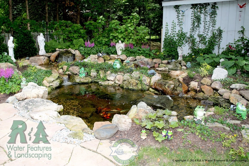 Kalamazoo Water Feature - Pond with Waterfall by R&A Landscaping - Photo 16