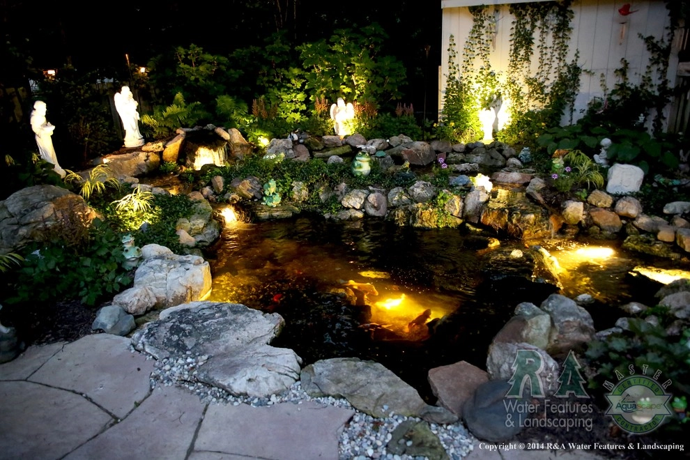 Kalamazoo Water Feature - Pond with Waterfall by R&A Landscaping - Photo 17