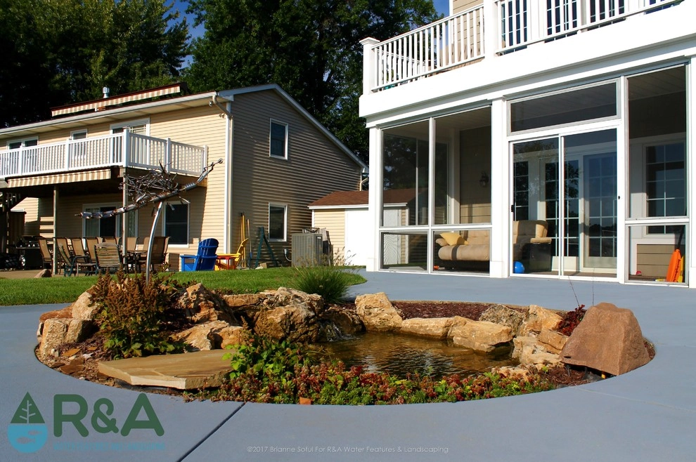 Eagle Lake Pond Installation Mattawan MI by R&A Landscaping - Photo 6