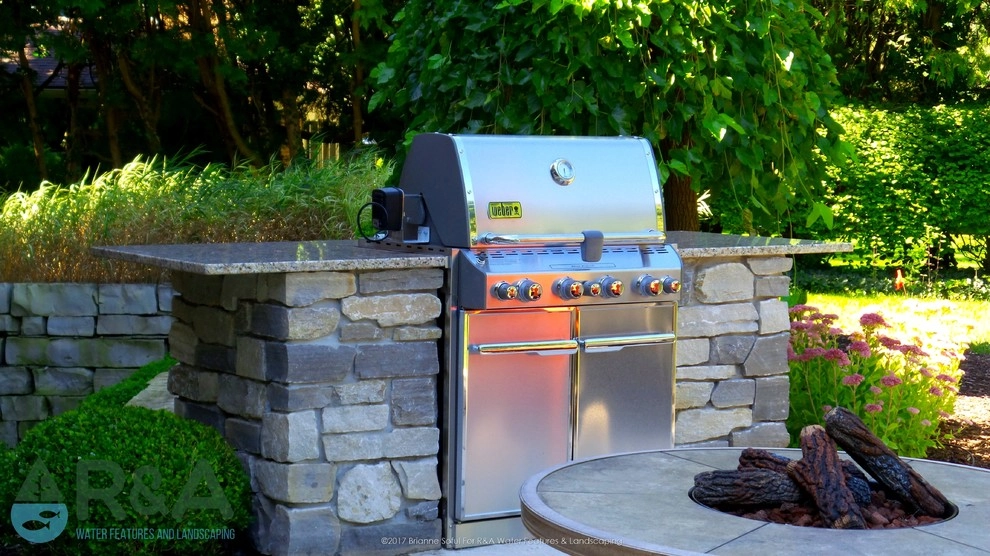 East Grand Rapids Custom Grill Island by R&A Landscaping - Photo 6