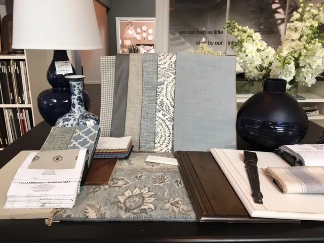 Subtle Gray and Blue Living Area by Hillmanor Design - Photo 7