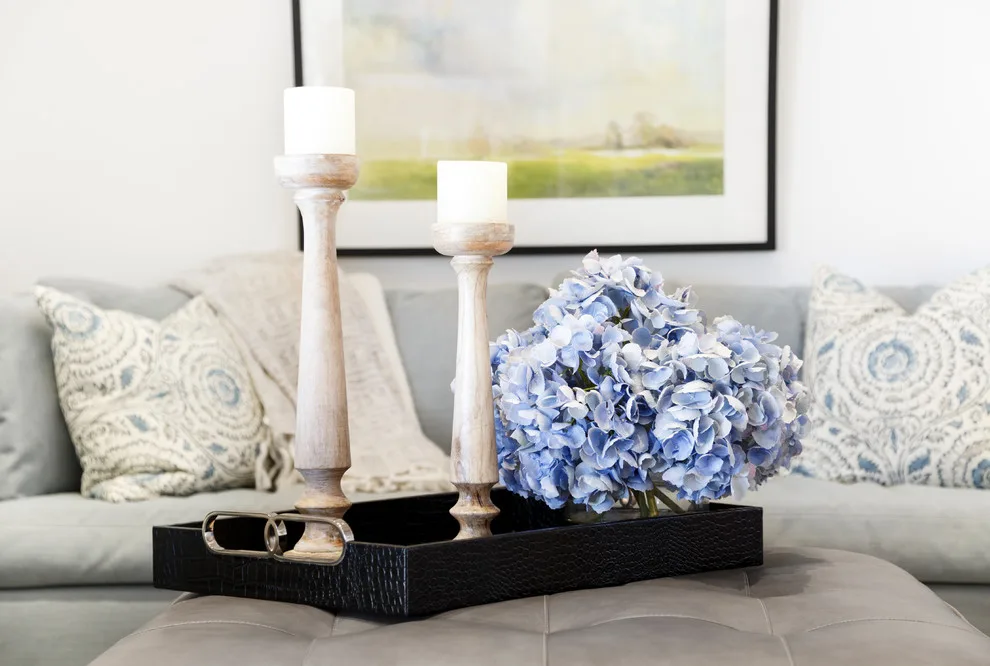 Subtle Gray and Blue Living Area by Hillmanor Design - Photo 5