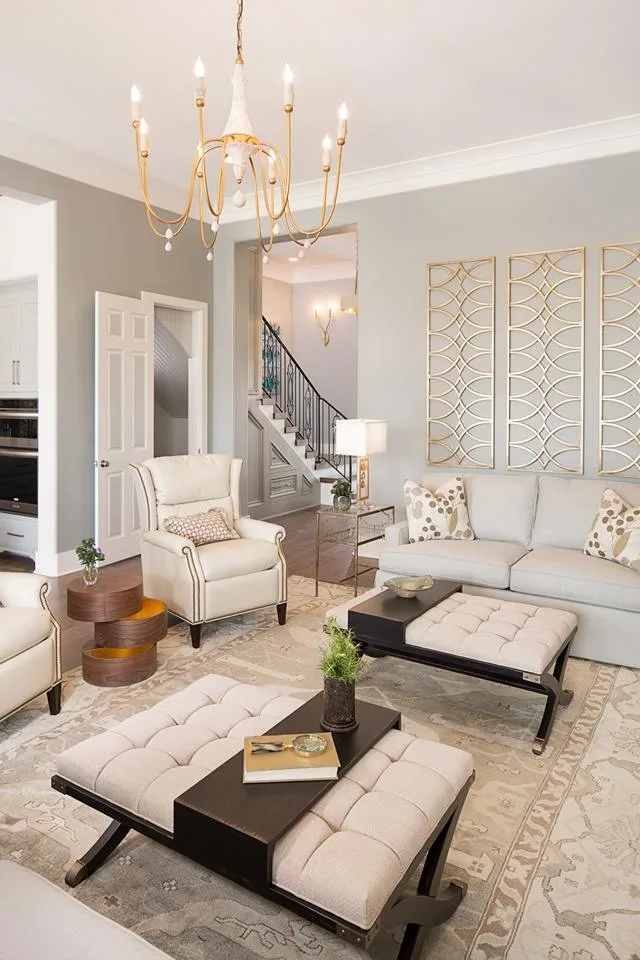 Transitional and Modern Styled Open Living Room by Dona Designs - Photo 2