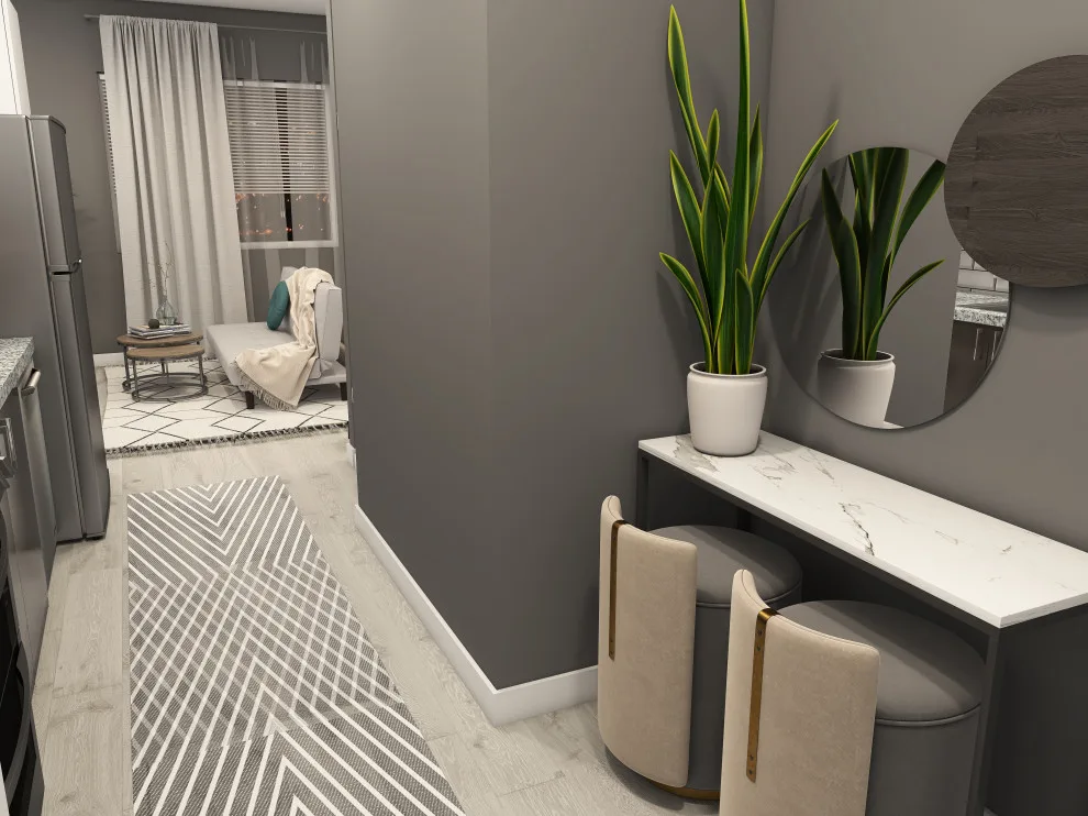 Studio Apartment - 412 Square Feet by 5 Design Interiors By Lexi - Photo 11