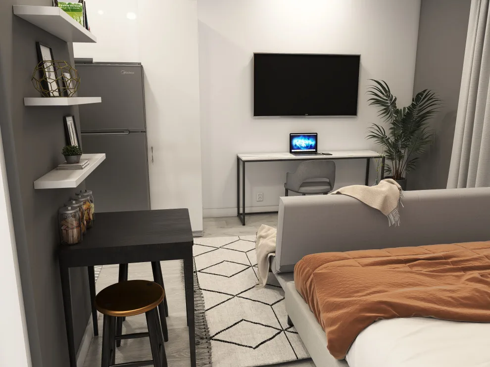 Studio Apartment - 412 Square Feet by 5 Design Interiors By Lexi - Photo 19