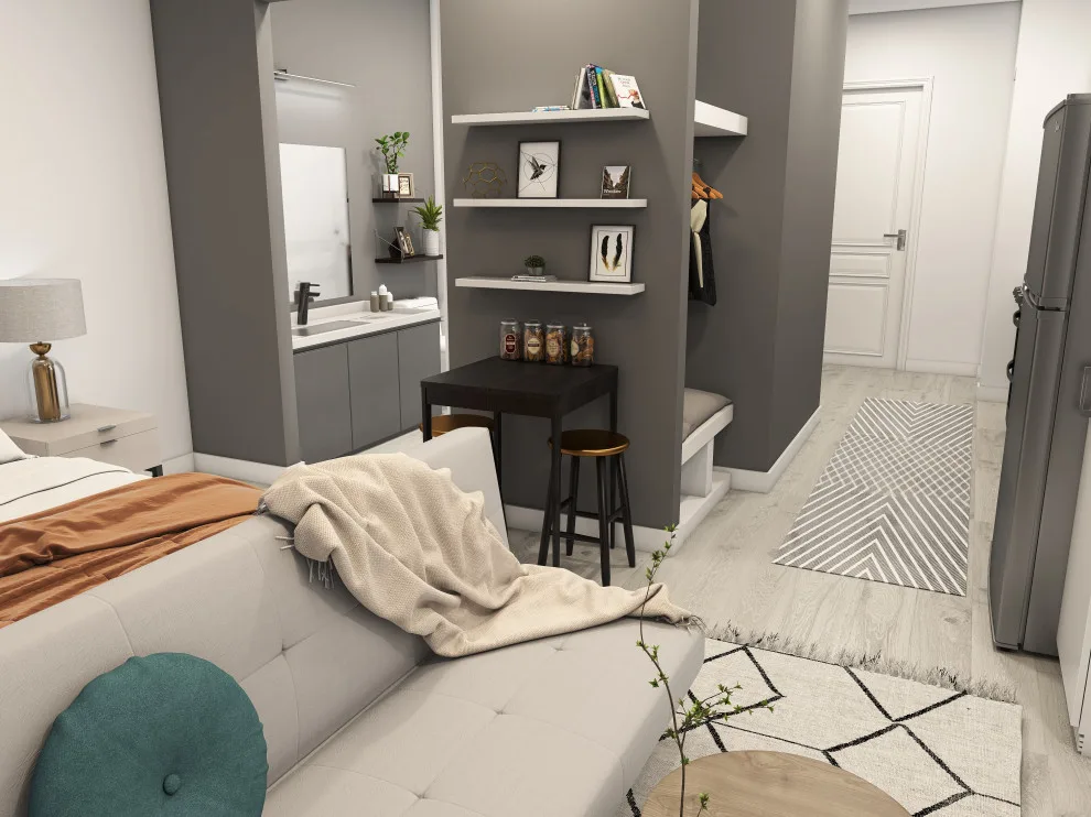 Studio Apartment - 412 Square Feet by 5 Design Interiors By Lexi - Photo 18