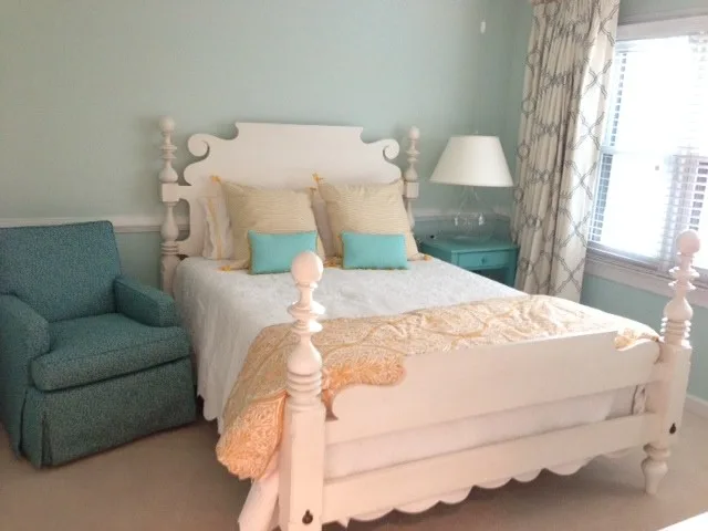 Aqua and Gold Guest Room by Danielle Unser - Photo 2