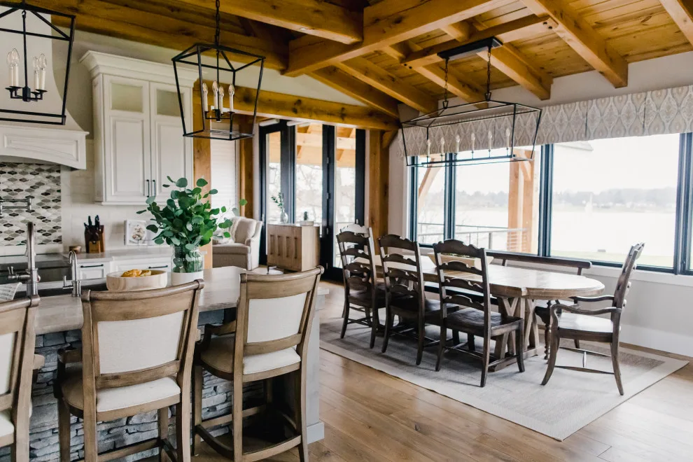 Lakeside Timber Frame Home by Tanya Rynicke Interiors, LLC - Photo 14