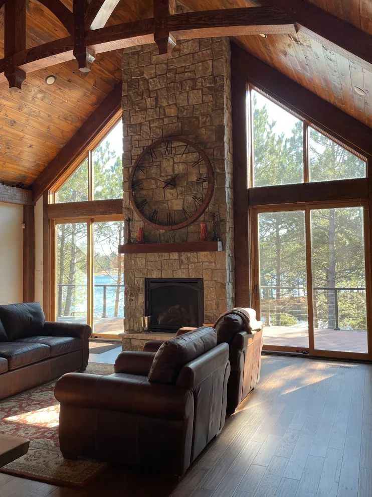 Clamshell Lake Timber Frame by Katie Kottke Interiors - Photo 9