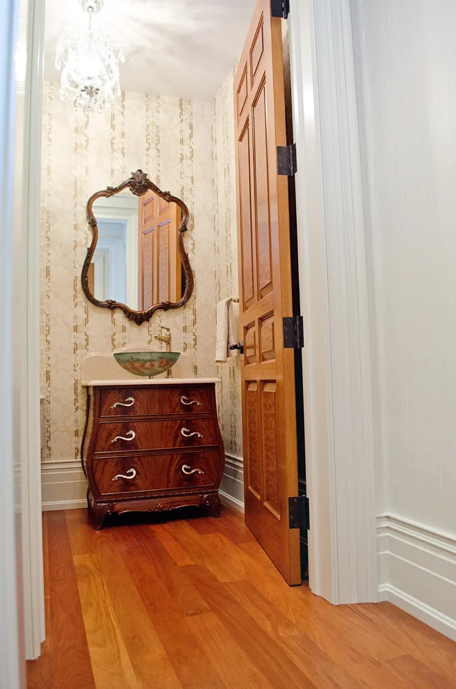 classic powder room by L B Interiors LLC - Photo 8