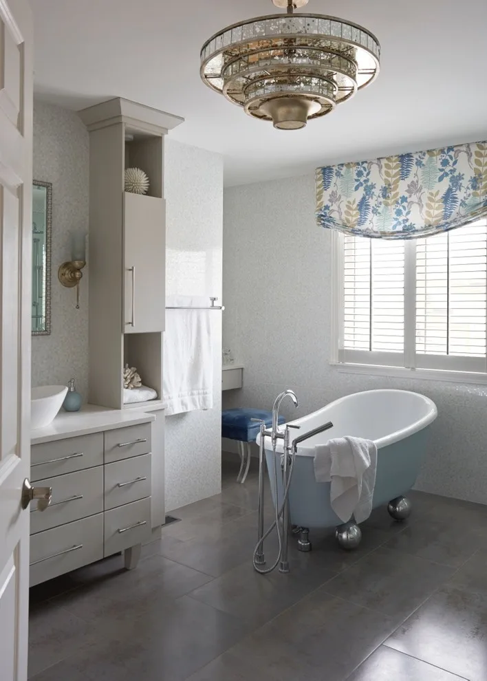 Serene and Acclaimed Modern Master Bathroom by Tina Dann-Fenwick Interiors - Photo 6