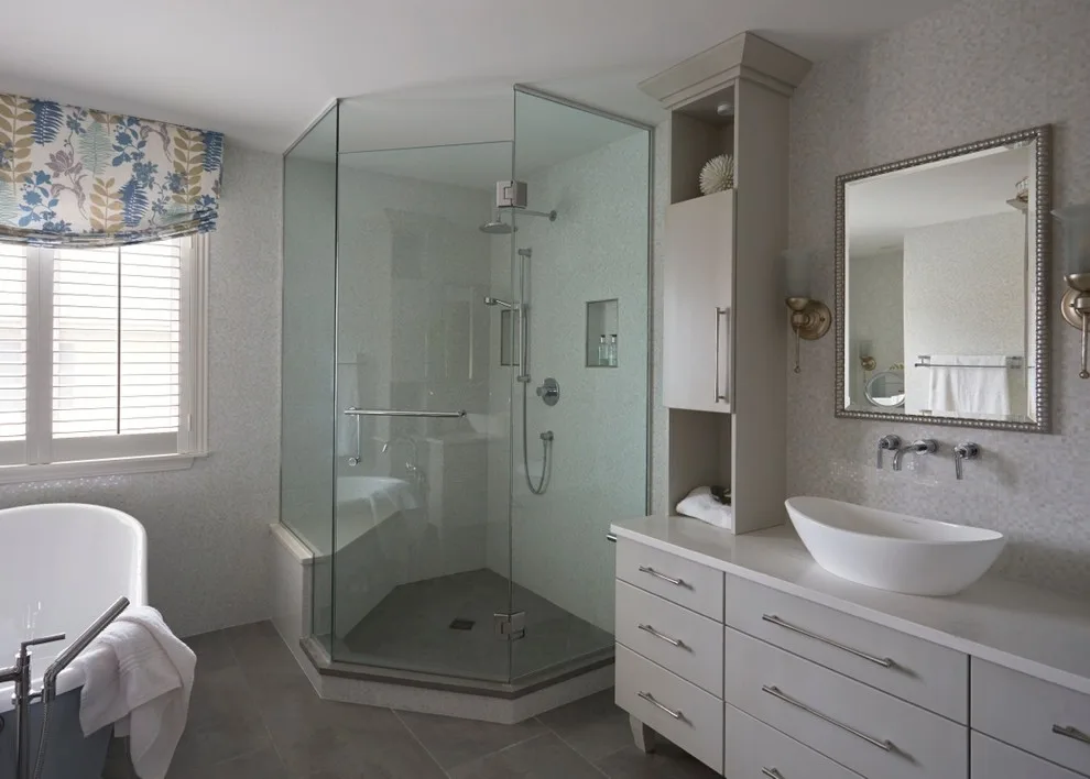 Serene and Acclaimed Modern Master Bathroom by Tina Dann-Fenwick Interiors - Photo 2