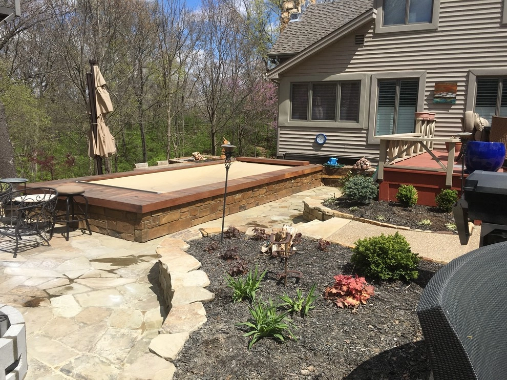 New swim spa and patio area by Rex Rieger Landscaping - Photo 11