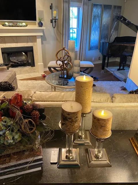 Transitional Lounge Area by Melanie Leeds Design - Photo 9