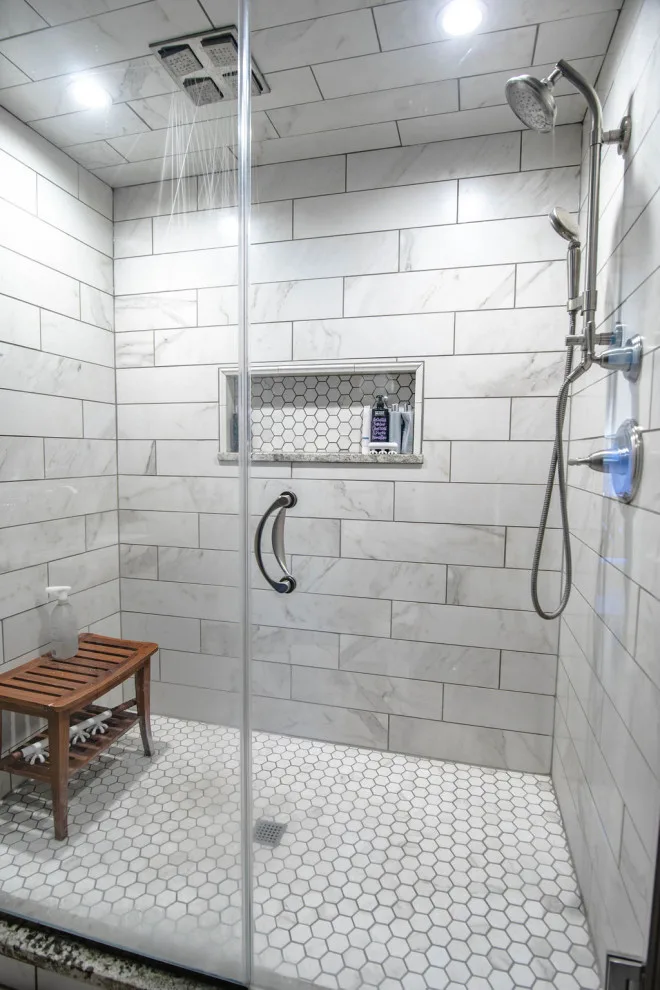 Compact bathroom, significant makeover by Inspired Space Design, LLC - Photo 3