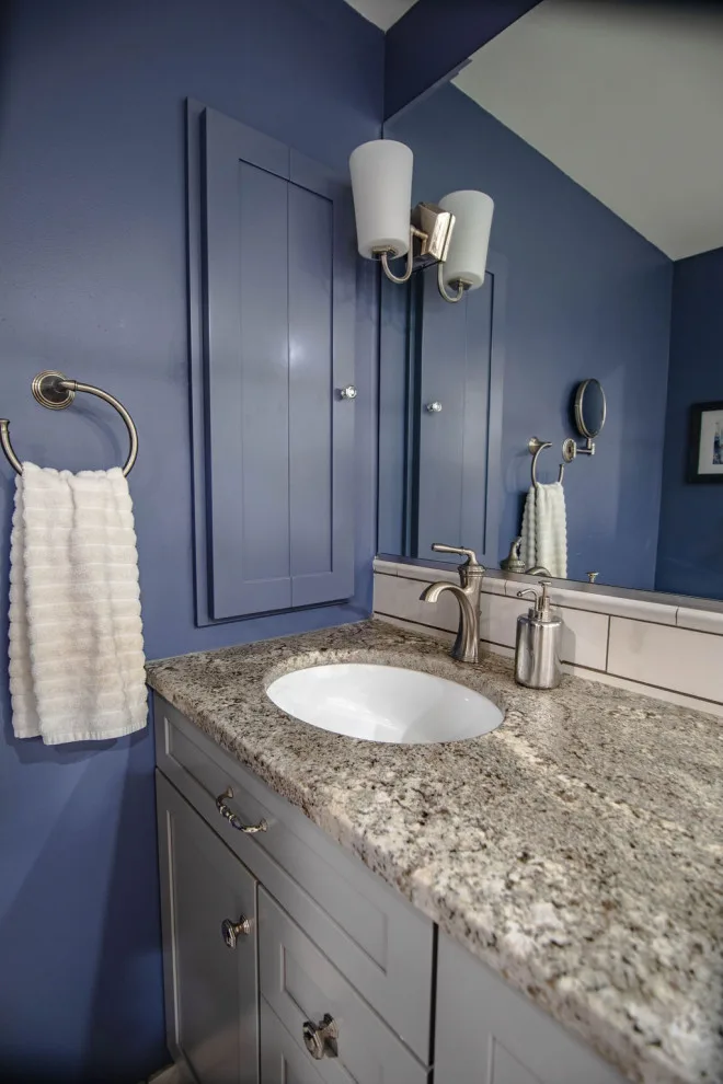 Compact bathroom, significant makeover by Inspired Space Design, LLC - Photo 5
