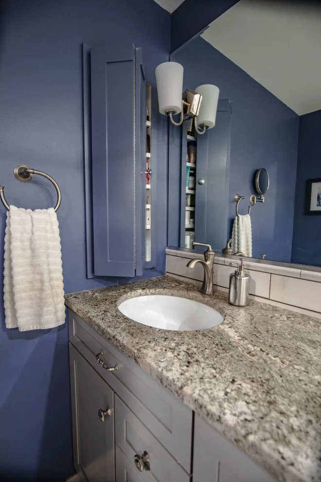 Compact bathroom, significant makeover by Inspired Space Design, LLC - Photo 7