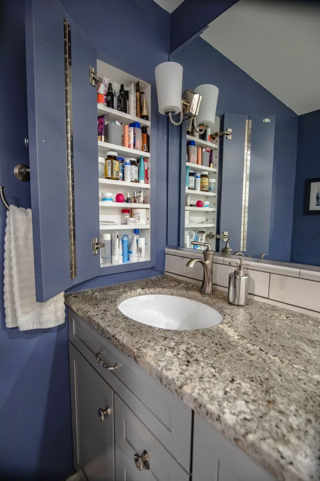 Compact bathroom, significant makeover by Inspired Space Design, LLC - Photo 4