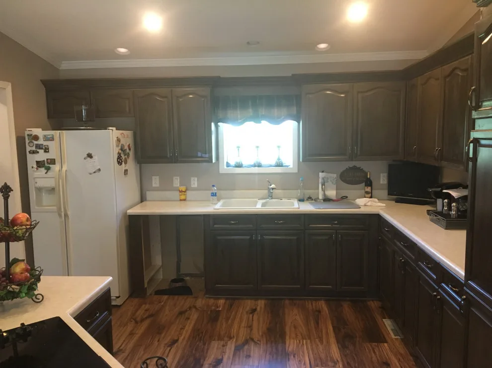 Crown Molding Installation and Kitchen Cabinet Distressing by Kiger Custom Creations - Photo 9