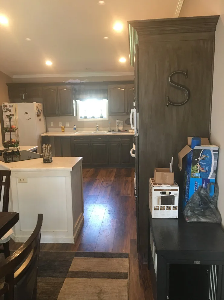 Crown Molding Installation and Kitchen Cabinet Distressing by Kiger Custom Creations - Photo 4