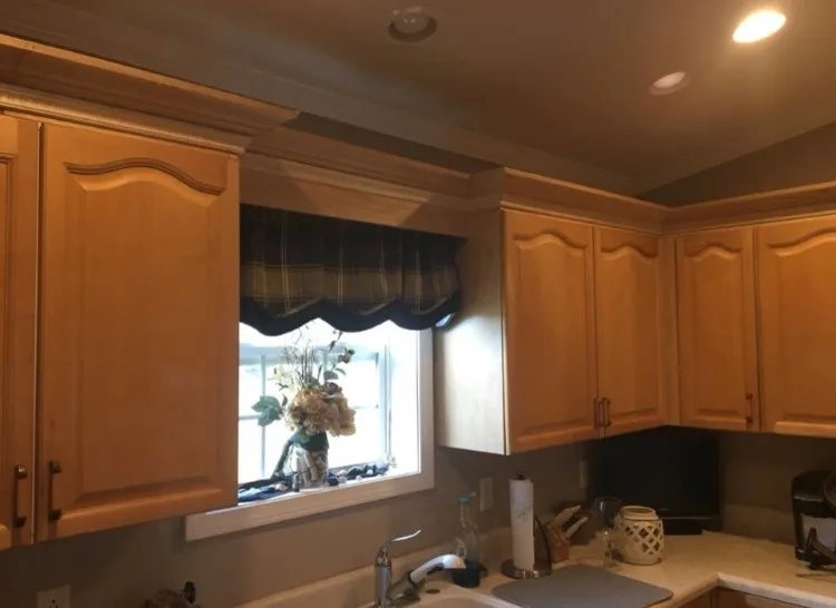 Crown Molding Installation and Kitchen Cabinet Distressing by Kiger Custom Creations - Photo 7