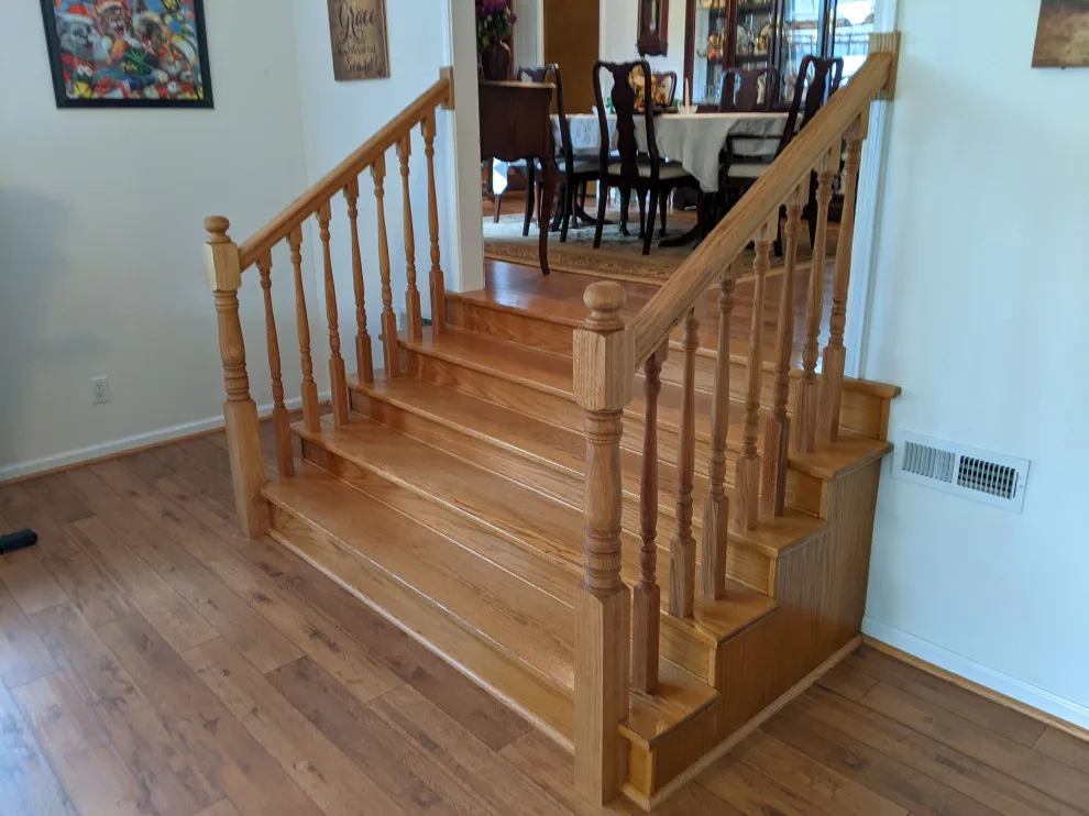 Bespoke Oak Handrails by West Bros Handyman - Photo 2