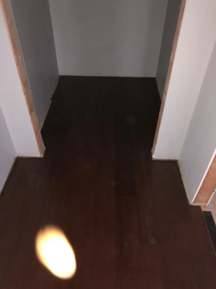 Fossilized Bamboo Floor Installation by Kiger Custom Creations - Photo 3