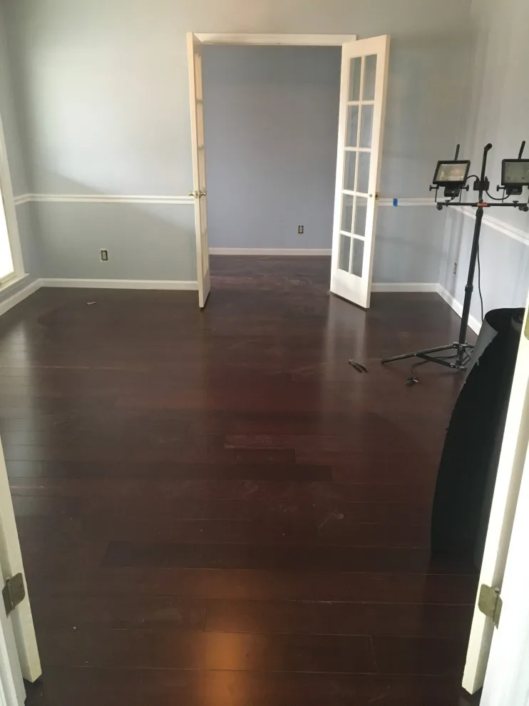 Fossilized Bamboo Floor Installation by Kiger Custom Creations - Photo 7