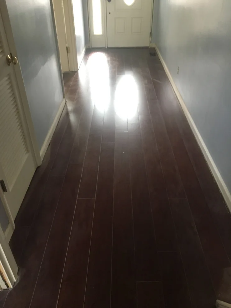 Fossilized Bamboo Floor Installation by Kiger Custom Creations - Photo 9