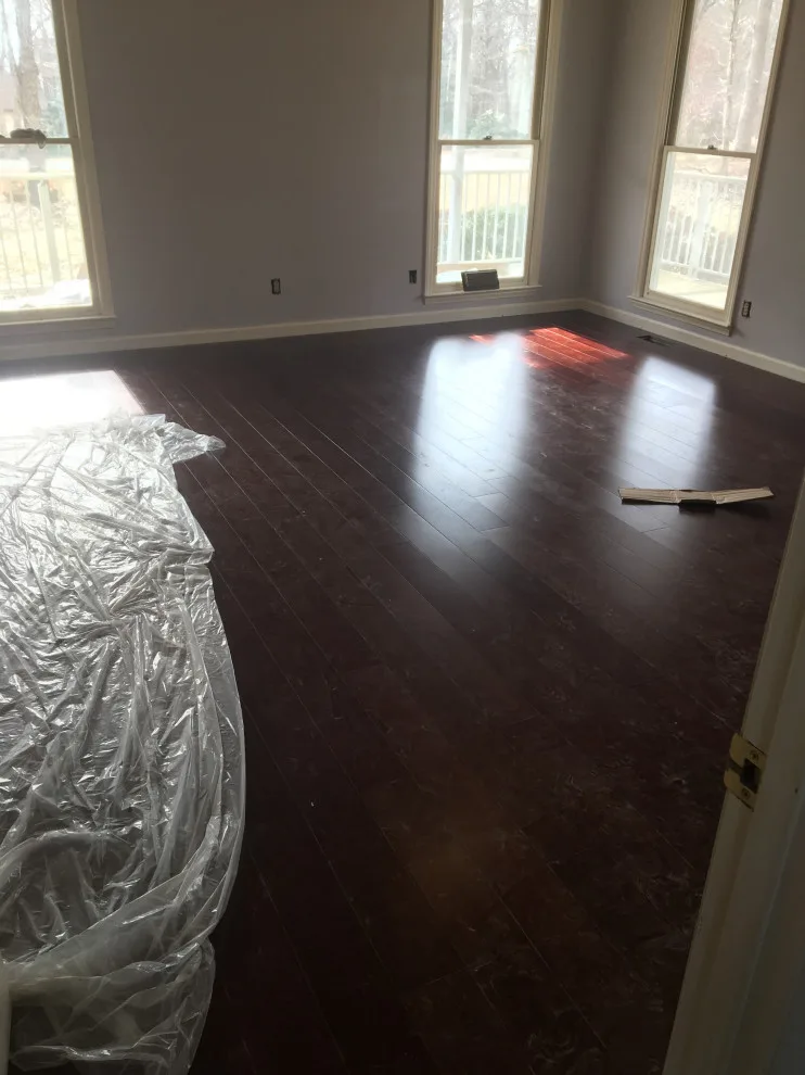 Fossilized Bamboo Floor Installation by Kiger Custom Creations - Photo 8