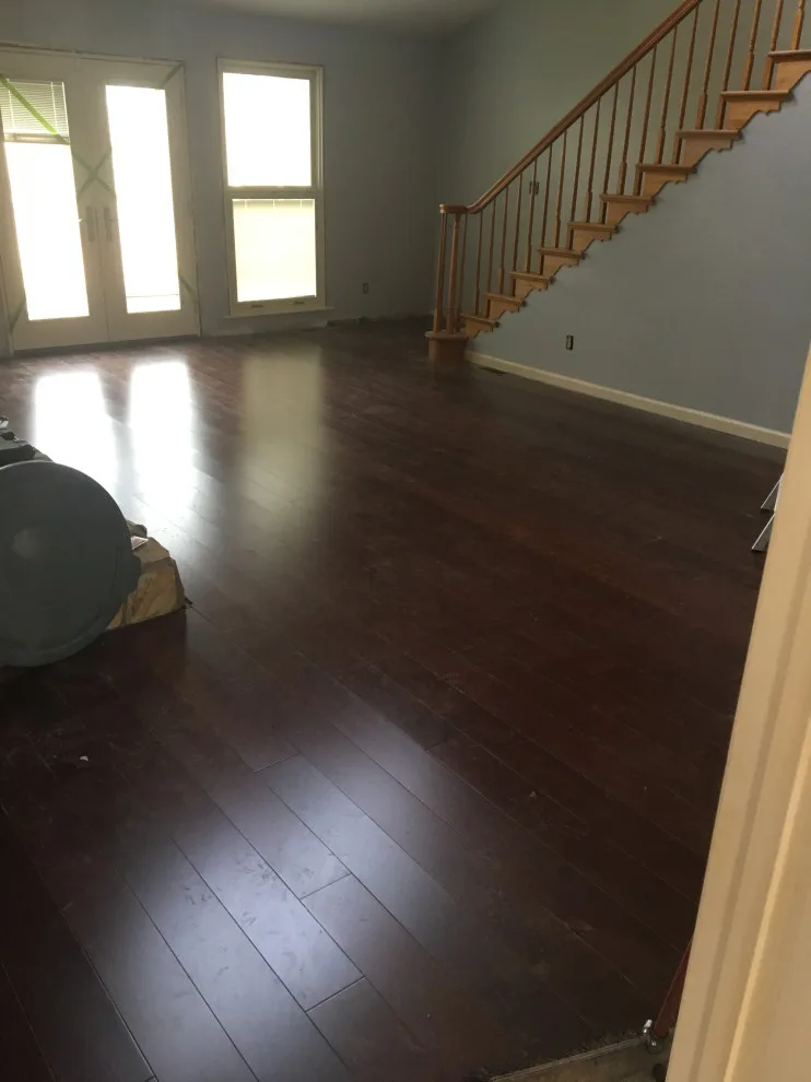 Fossilized Bamboo Floor Installation by Kiger Custom Creations - Photo 5
