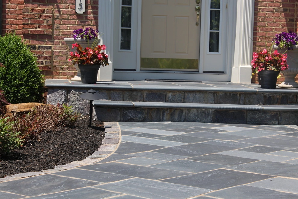 Stone walkway with landscaping - Ashburn, VA by Rock Water Farm - Photo 2