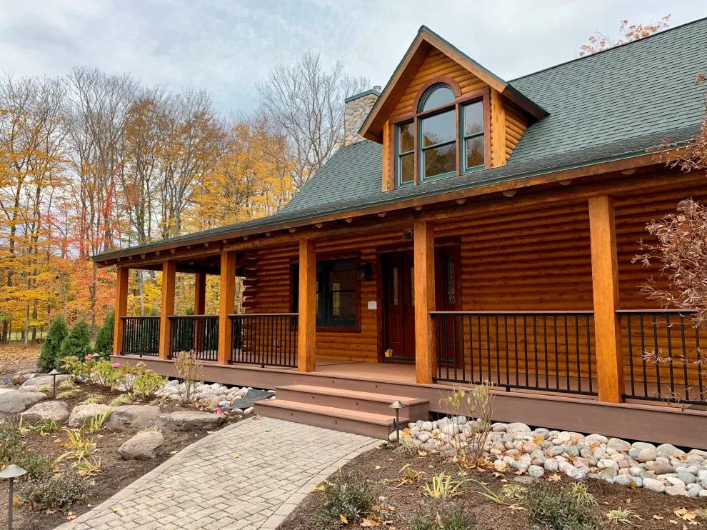 Country Log Deck with Swimming Pool by Renew It Decks - Photo 7