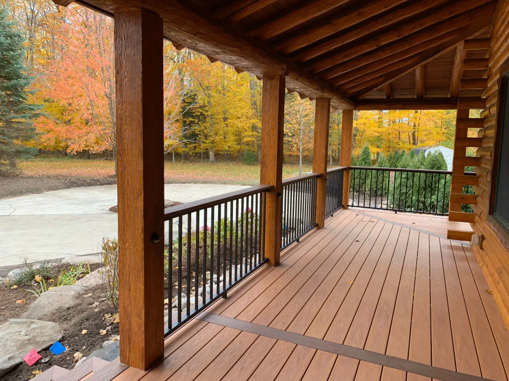 Country Log Deck with Swimming Pool by Renew It Decks - Photo 3