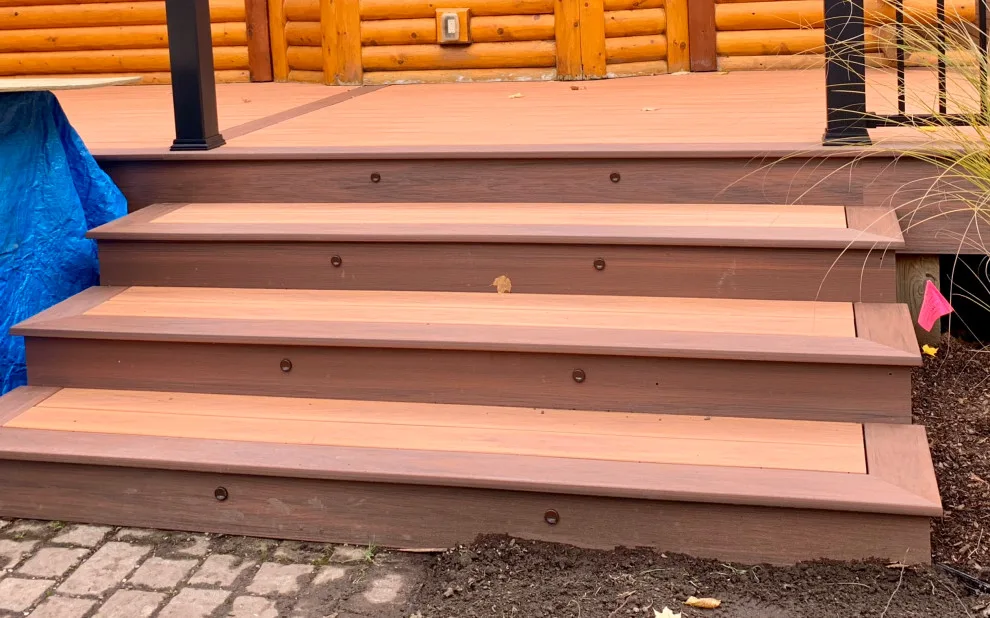 Country Log Deck with Swimming Pool by Renew It Decks - Photo 4