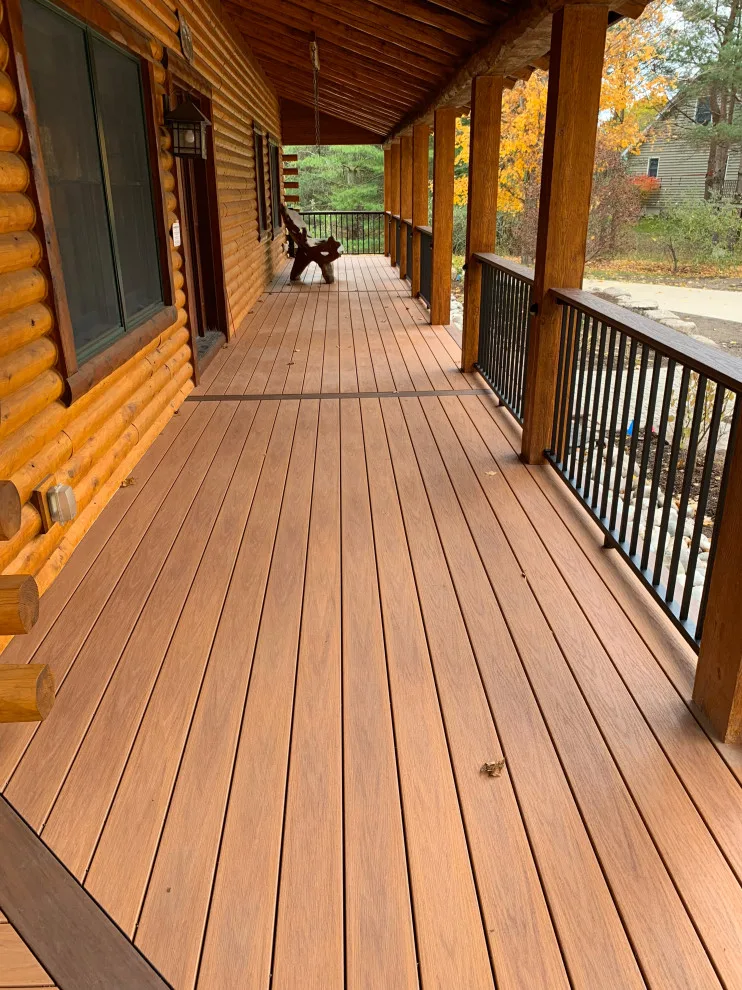 Country Log Deck with Swimming Pool by Renew It Decks - Photo 6