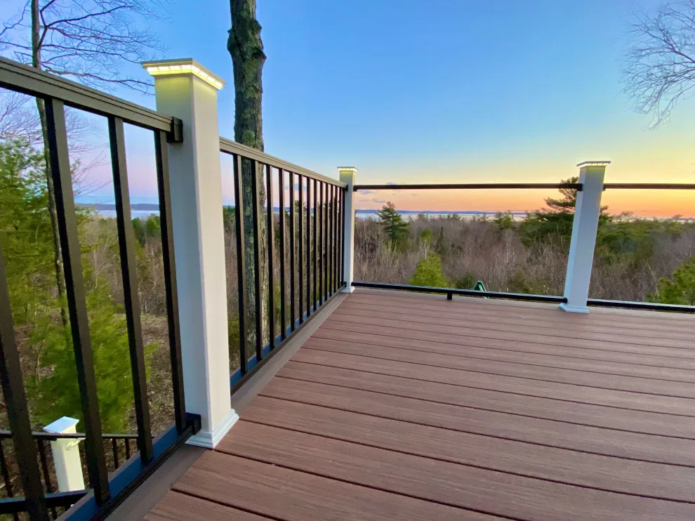 Beautiful Trex Signature Railing and Lighting Decorators Deck by Renew It Decks - Photo 2