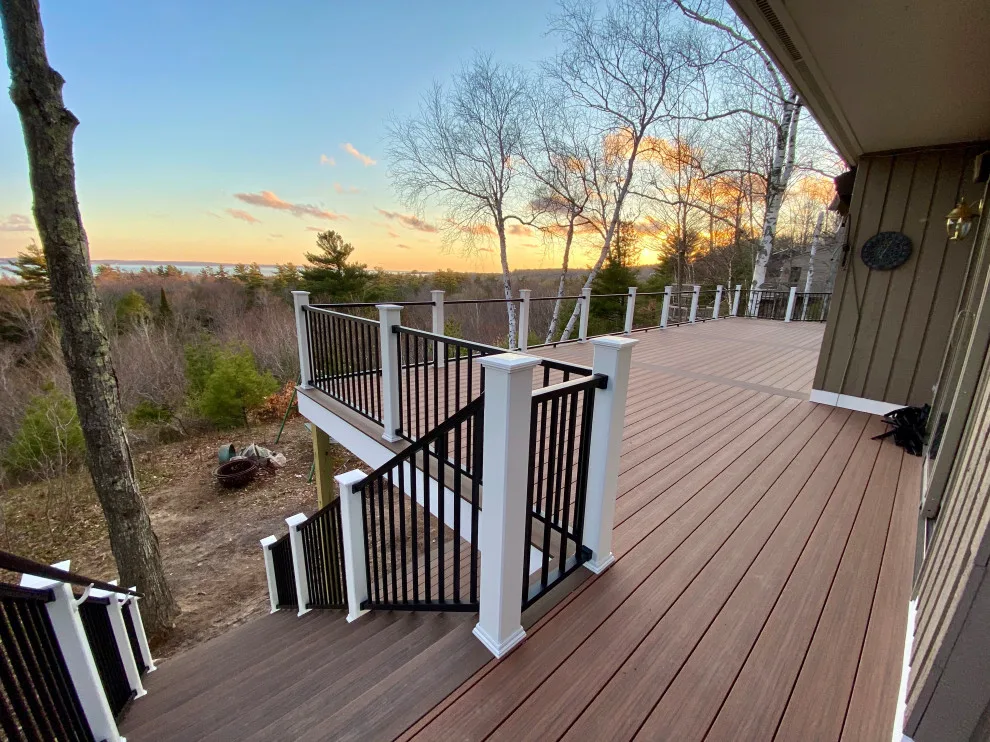 Beautiful Trex Signature Railing and Lighting Decorators Deck by Renew It Decks - Photo 9
