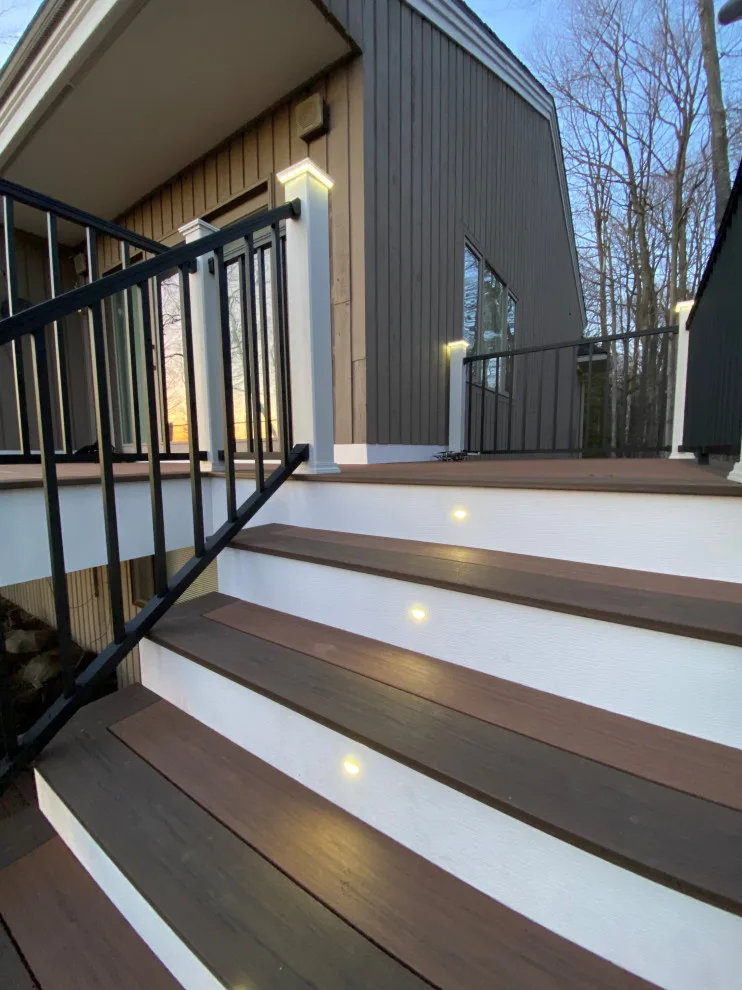 Beautiful Trex Signature Railing and Lighting Decorators Deck by Renew It Decks - Photo 3