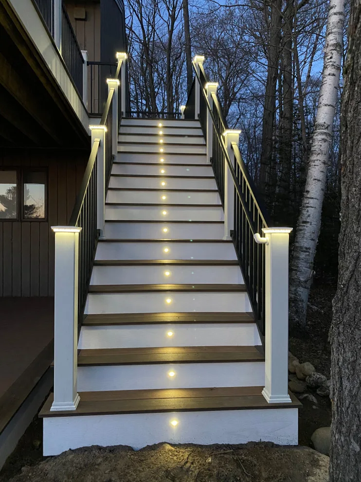 Beautiful Trex Signature Railing and Lighting Decorators Deck by Renew It Decks - Photo 6